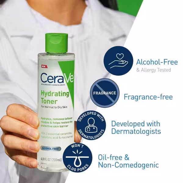 تونر آبرسان و‌هیدراته کننده سراوی  ‏CeraVe Hydrating Toner