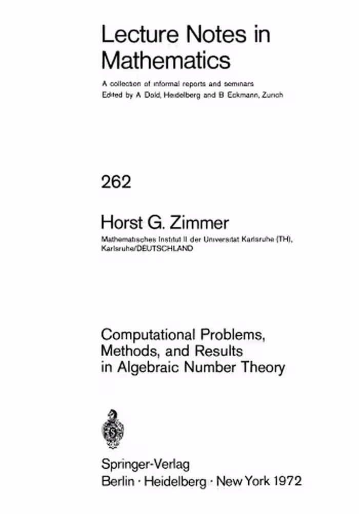 خرید و دانلود نسخه کامل کتاب Computational Problems, Methods and Results in Algebraic Number Theory