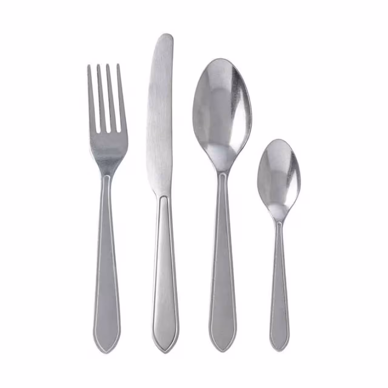 قاشق چنگال و کارد 16 تکه ایکیا مدل IDENTITET