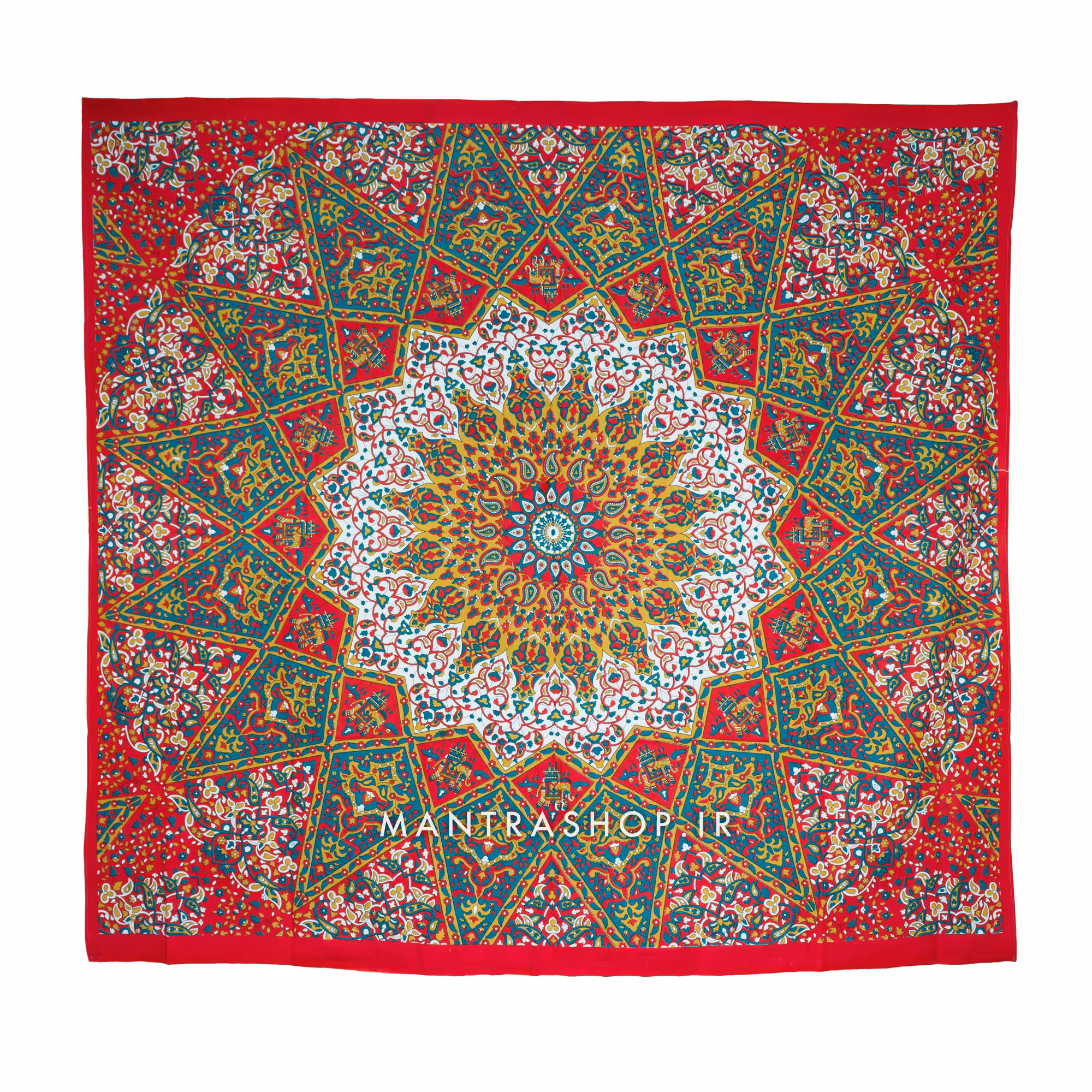 بکدراپ تپستری هندی طرح ماندالا (روتختی دو نفره) کد 169