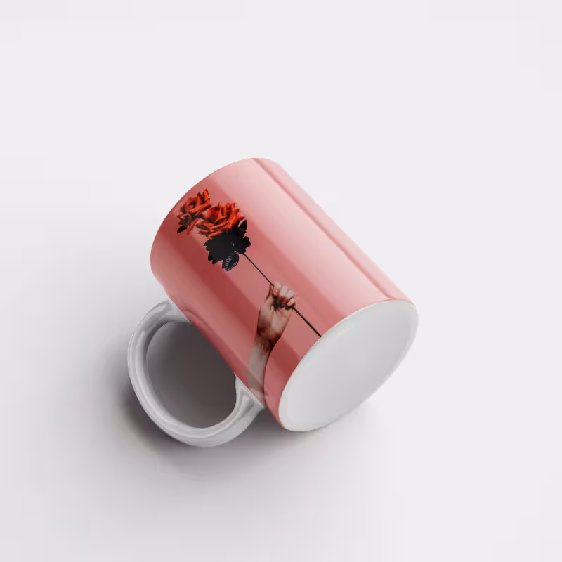 خرید ماگ-لیوان  گل رز RR028