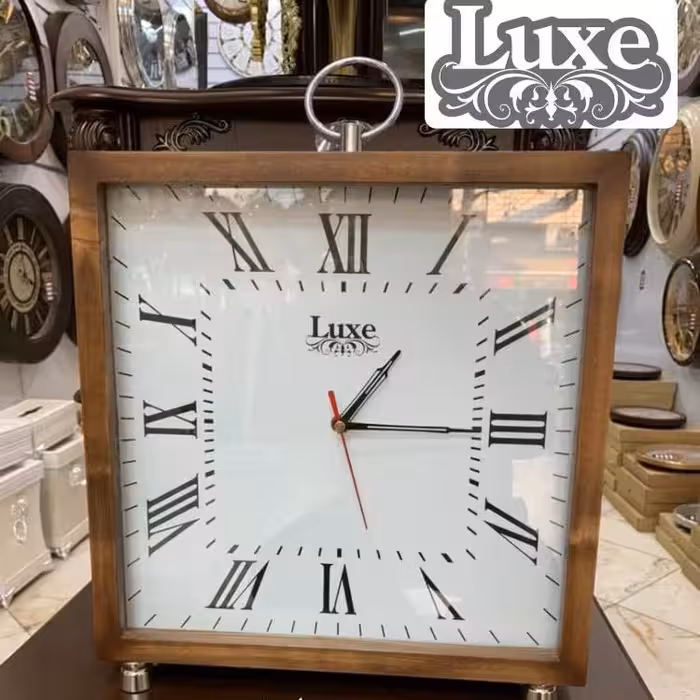 ساعت تمام چوبی رومیزی سایز 33 سانتی متر