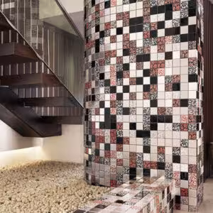 کاشی لاکچری مدل ترمه 5 در 5 سرامیک چیتا البرز