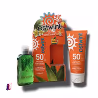 کرم ضد آفتاب استیونت SPF50 با حفاظت بالا (200 میلی لیتر) همراه با ژل آلوئه ورا