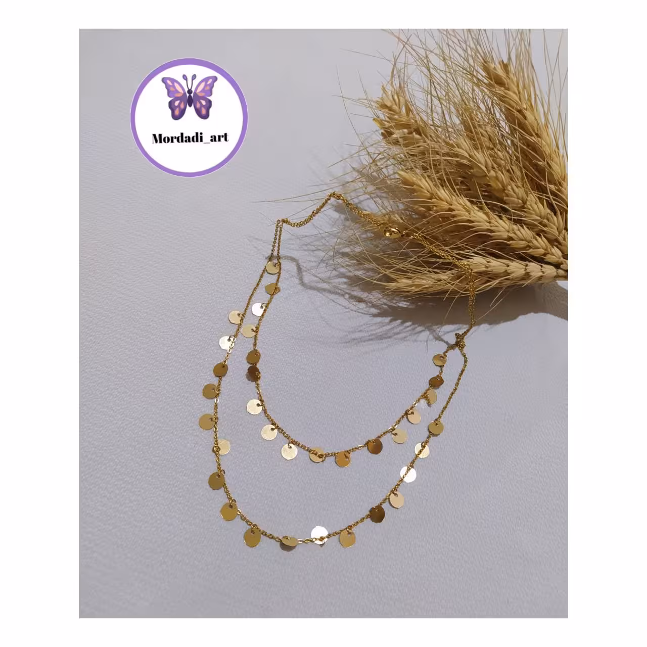 گردنبند دوردیفه پولکی