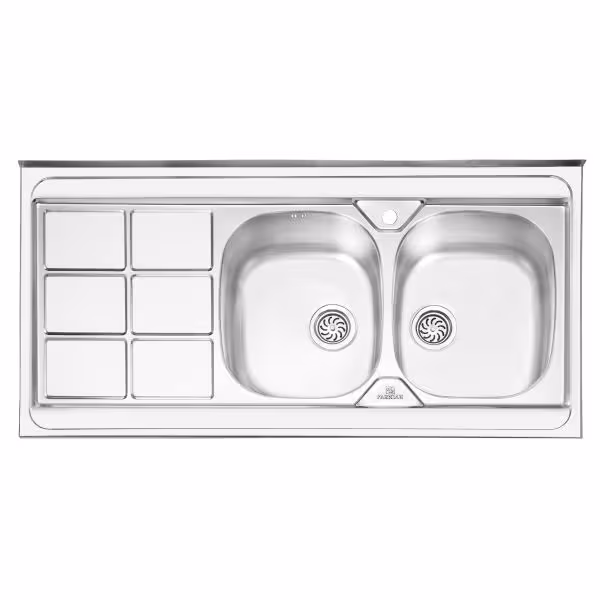 سینک ظرفشویی روکار پرنیان استیل مدل PS 1124