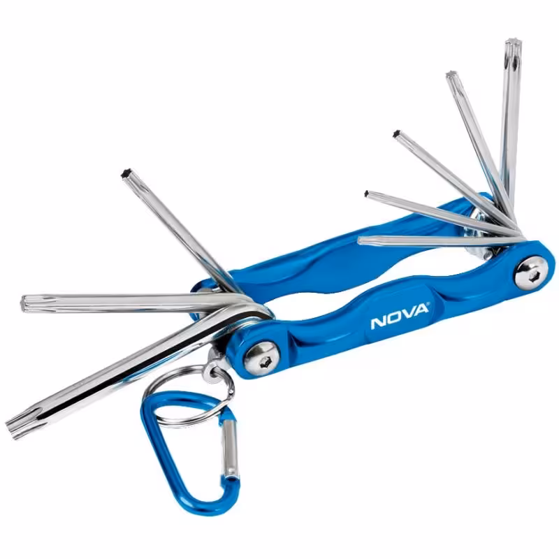 مجموعه 8 عددی آچار ستارهای تاشو نووا مدل NTK-1008