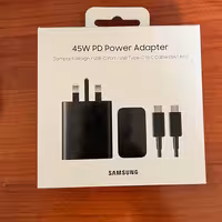 شارژر اصلی سامسونگ S24 Plus با کابل تایپ سی سوپر فست شارژ Samsung EP-T4510 Charger 45W