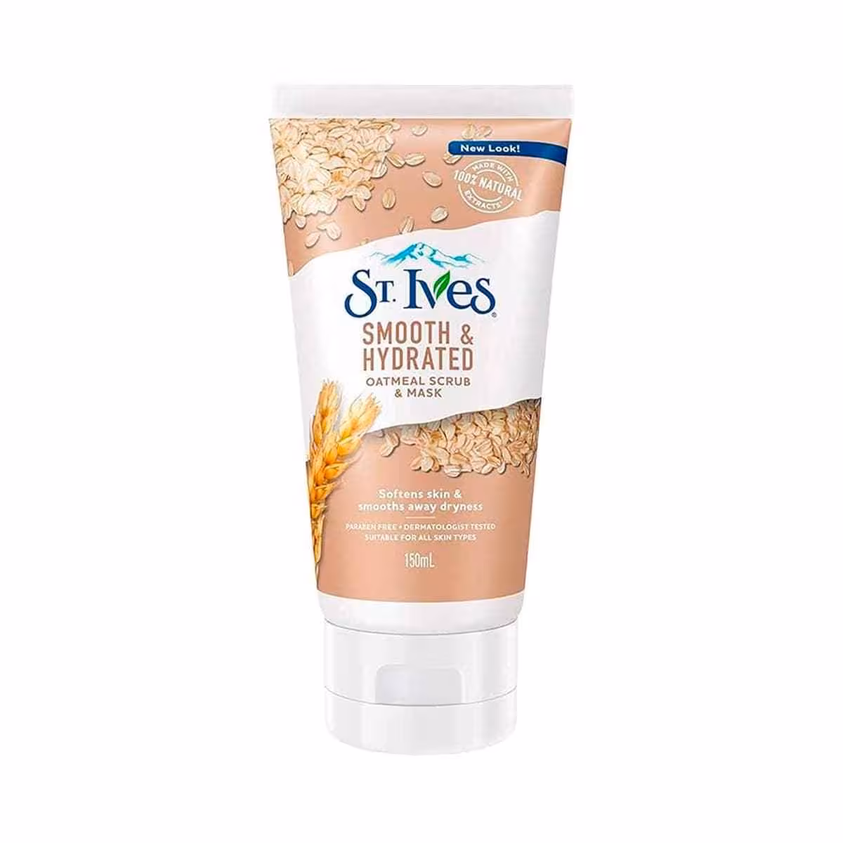مشخصات، خرید و قیمت اسکراپ و ماسک صورت سنت آیوز St Ives تغذیه کننده و صاف کننده حاوی جو دو سر 150 میل ⭐️ ویان مارکت