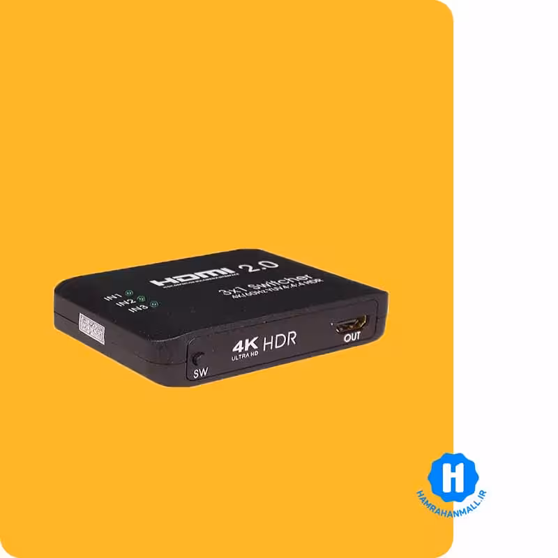 سوئیچ 3 پورت HDMI با رزولوشن 4Kx2K و ریموت کنترل کی نت K-SWHD2003