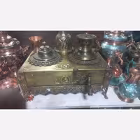 منقل برنجی قجری  ارسال رایگان 