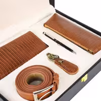 ست چرم قهوه ای گارنت کد PL5512