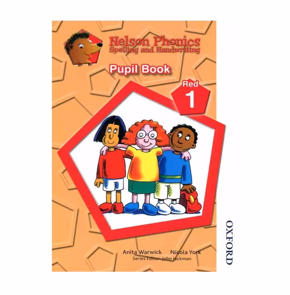 نلسون فونیکس Nelson Phonics Red 1 Spelling And Handwriting Pupil Book