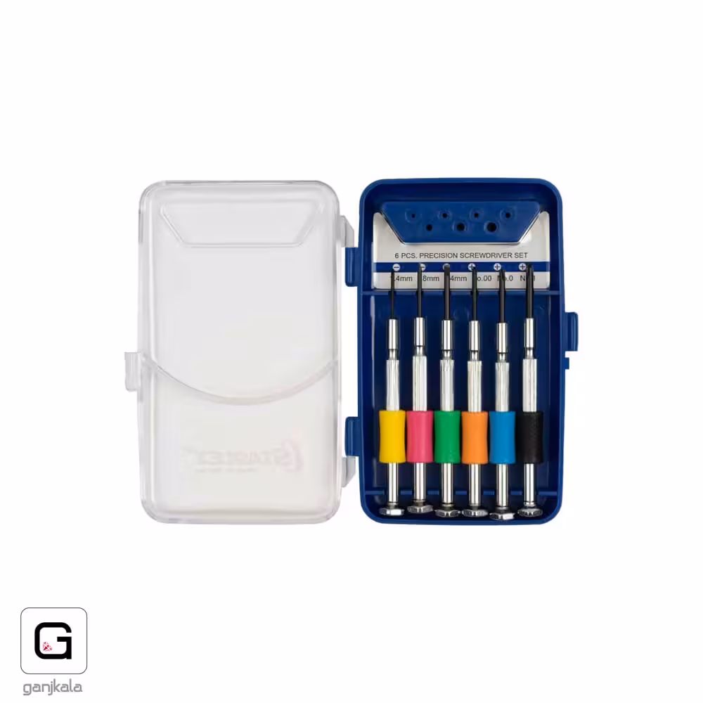 ست پیچ گوشتی 6 عددی ساعتی رنگی استارمکس