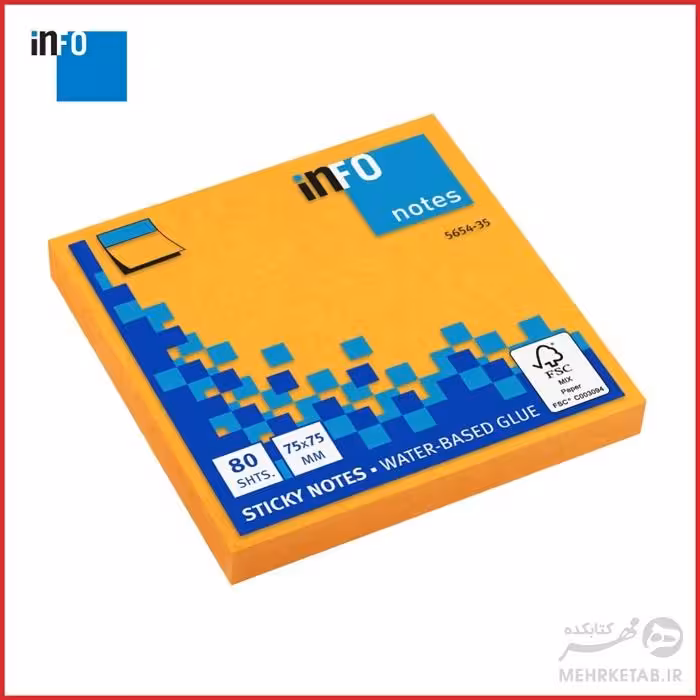 برچسب یادداشت 80 برگ اینفو مدل 565435 info Page Marker 5654-35