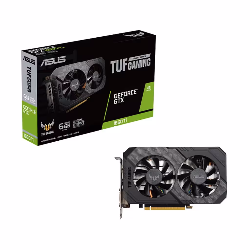 کارت گرافیک ایسوس مدل ASUS TUF Gaming GTX 1660 Ti EVO 6GB