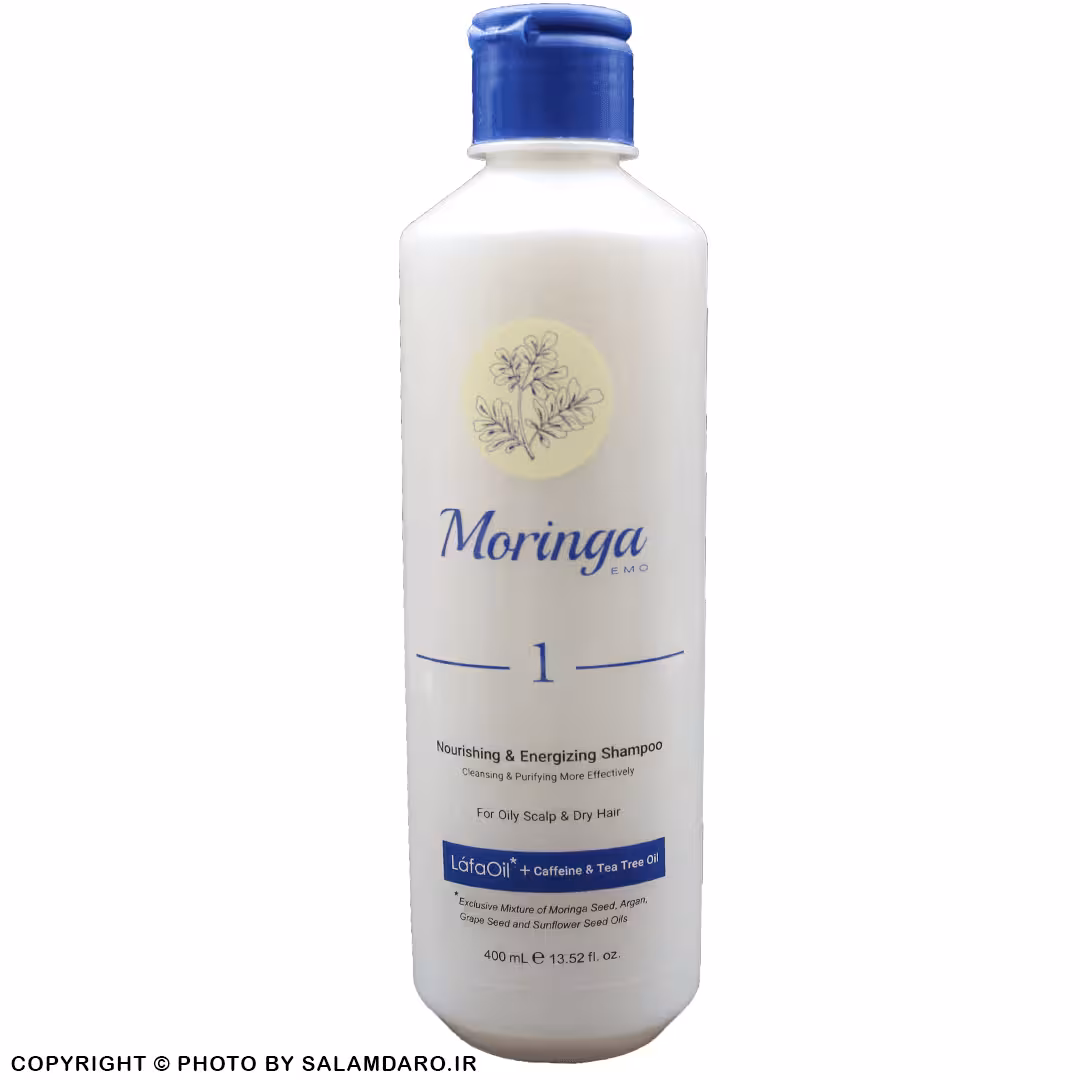 شامپو مغذی مورینگا امو 1 (پوست چرب و موی خشک)
