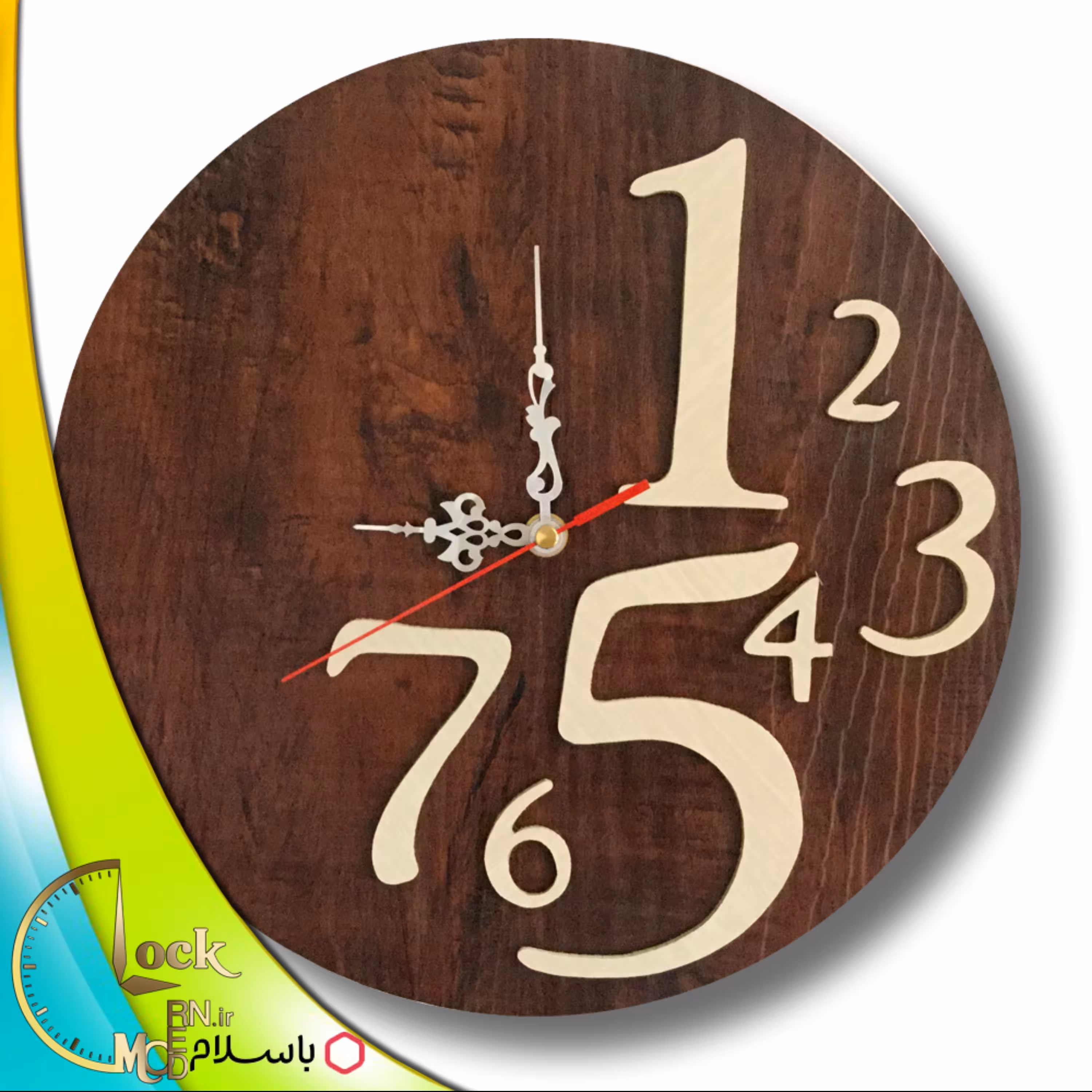 ساعت دیواری فانتزی دایره ای کد 136