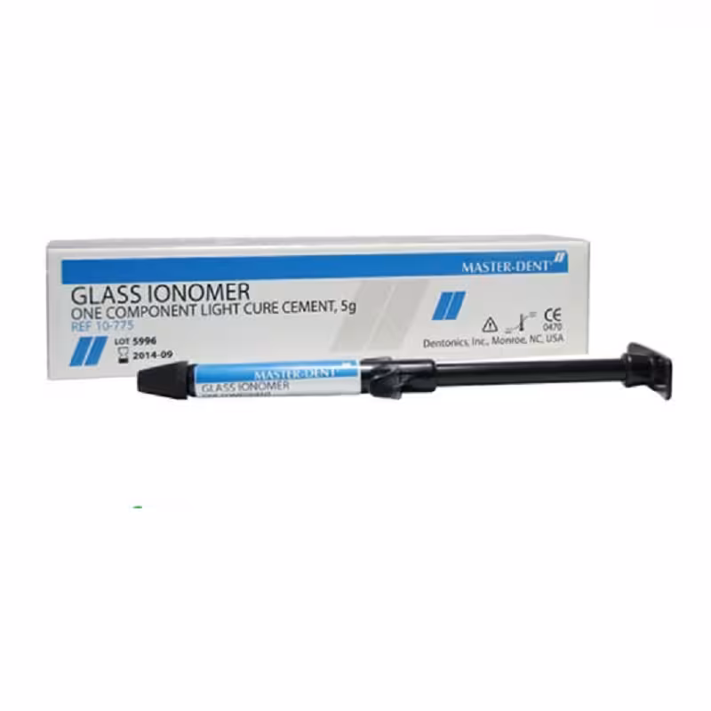 گلاس آینومر لایت کیور سرنگی Master Dent - فروشگاه اینترنتی مواد و تجهیزات دندانپزشکی