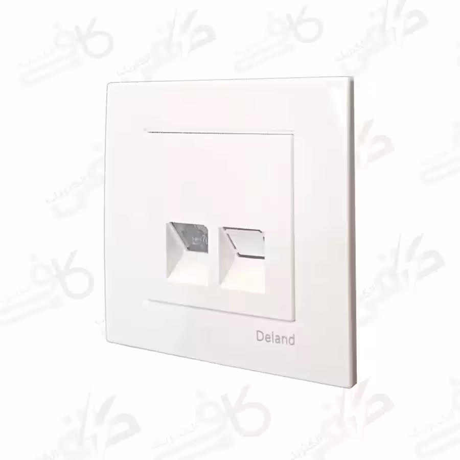 کلید و پریز دلند | پریز شبکه آسا سفید | اسا