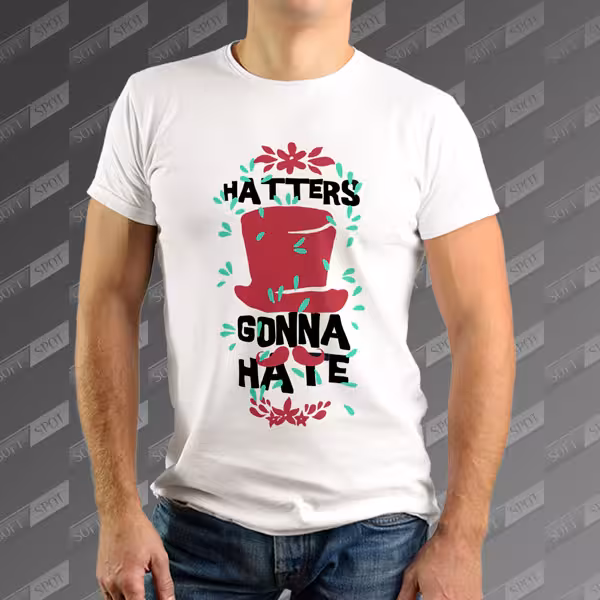 تیشرت مردانه طرح Hatters Gonna Hate TS-479