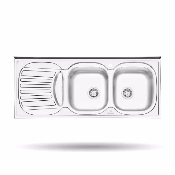 سینک ظرفشویی نیمه فانتزی روکار پرنیان استیل مدل PS 2106