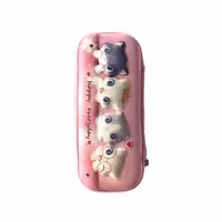 جامدادی کتابی فانتزی طرح برجسته گربه