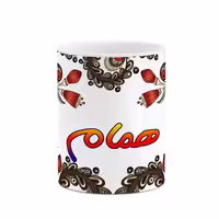 ماگ   اسم همام  سنتی گل و بته کد mgh48274