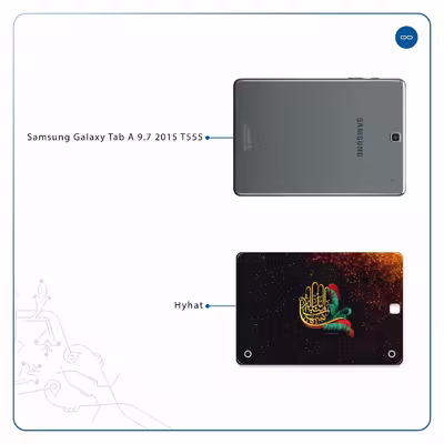 برچسب پوششی ماهوت مدل Hyhat مناسب برای تبلت سامسونگ Galaxy Tab A 9.7 2015 T555
