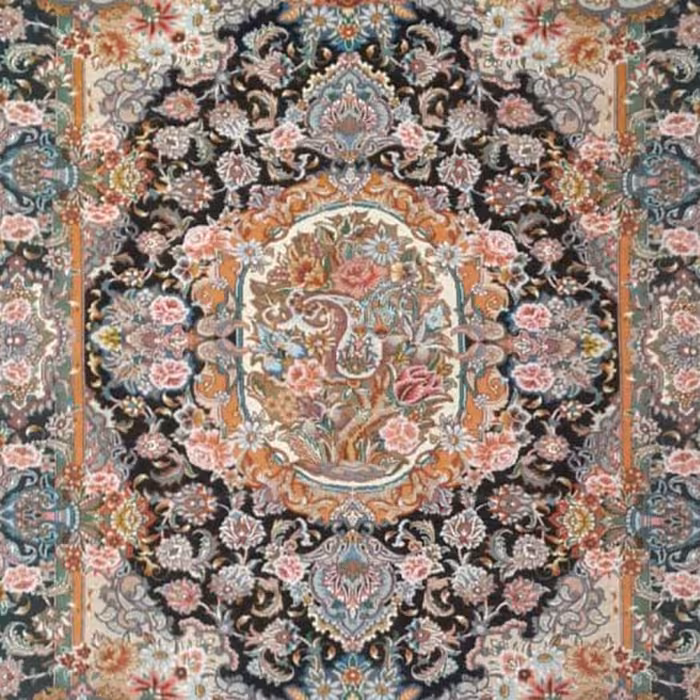 فرش دستبافت یک و نیم متری کد 6951544