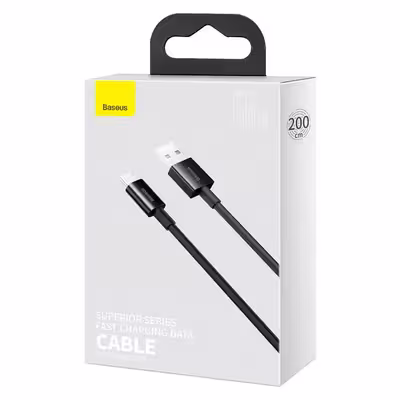 کابل تبدیل USB به USB-C باسئوس مدل 6 66W طول 2 متر