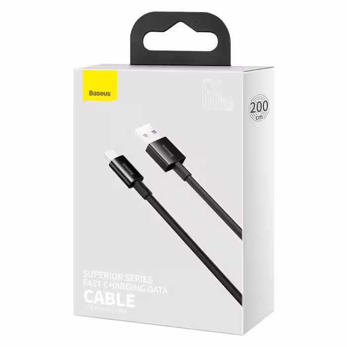 کابل تبدیل USB به USB-C باسئوس مدل 6 66W طول 2 متر