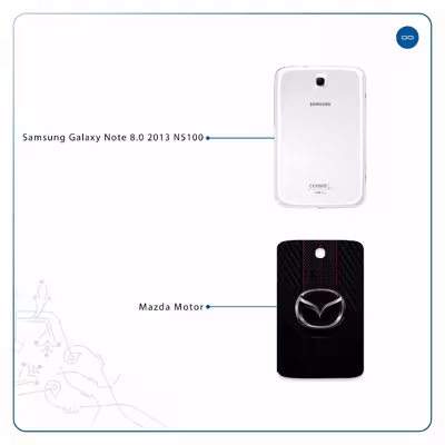 برچسب پوششی ماهوت مدل Mazda Motor مناسب برای تبلت سامسونگ Galaxy Note 8.0 2013 N5100