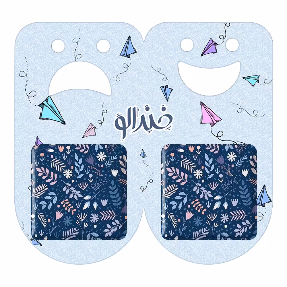 پیکسل خندالو مدل گل گلی کد 2206 به همراه مگنت