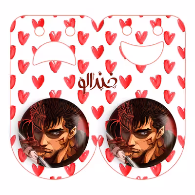 پیکسل خندالو مدل گاتس انیمه برزرک کد 12861 به همراه مگنت