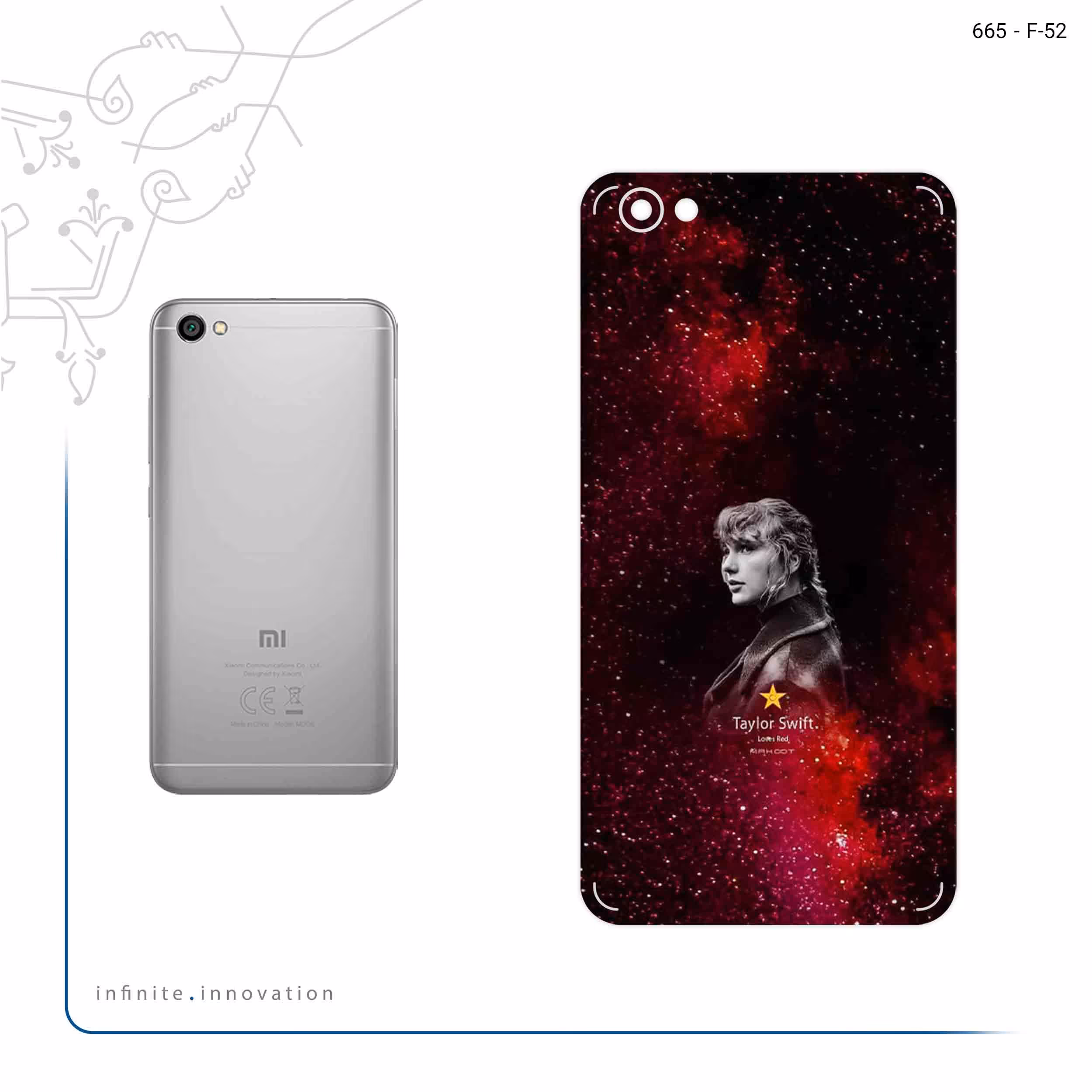 برچسب پوششی ماهوت مدل Taylor Swift مناسب برای گوشی موبایل شیائومی Redmi Note 5A