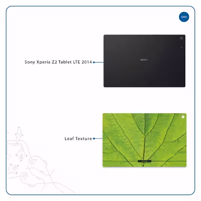 برچسب پوششی ماهوت مدل Leaf-Texture مناسب برای تبلت سونی Xperia Z2 Tablet LTE 2014