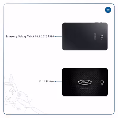 برچسب پوششی ماهوت مدل Ford Motor مناسب برای تبلت سامسونگ Galaxy Tab A 10.1 2016 T580