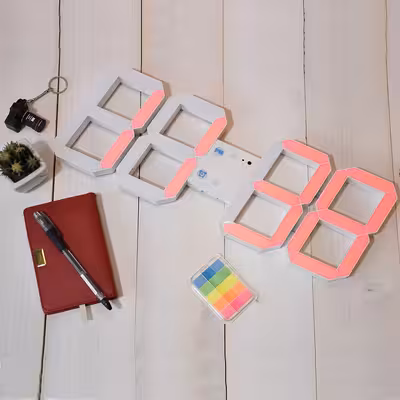 ساعت دیواری مدل دیجیتالی هامین RGB