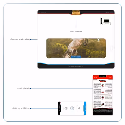 برچسب پوششی ماهوت مدل Horse-2 مناسب برای تبلت سامسونگ Galaxy Tab E 9.6 2015 T560