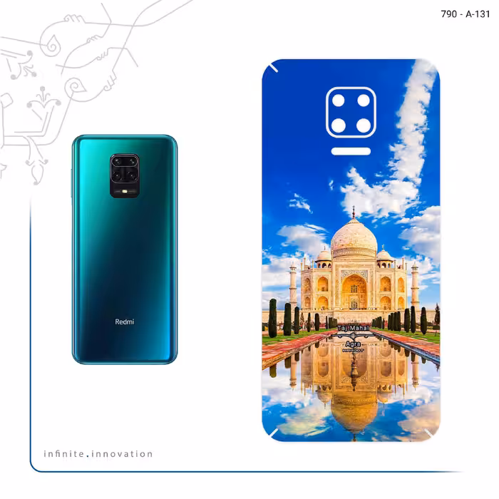 برچسب پوششی ماهوت مدل The Taj Mahal مناسب برای گوشی موبایل شیائومی Redmi Note 9S
