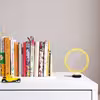 چراغ رومیزی ریموت دار مدل CIRCLE-GL_YL-GLASS