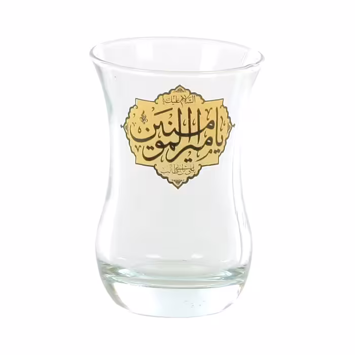 استکان مدل کمر باریک طرح مذهبی السلام علیک یا امیرالمومنین کد 30002051 بسته 6 عددی