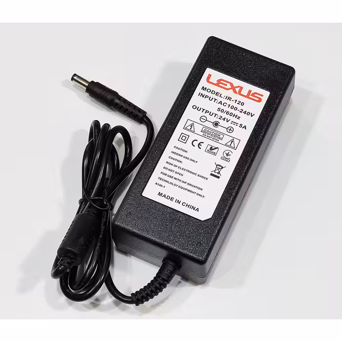 آداپتور 24 ولت 5 آمپر لکسوس کد real_4.5a 