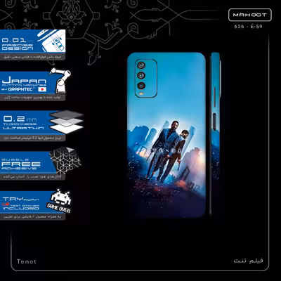 برچسب پوششی ماهوت مدل Tenet-FullSkin مناسب برای گوشی موبایل شیائومی Redmi Note 9 4G