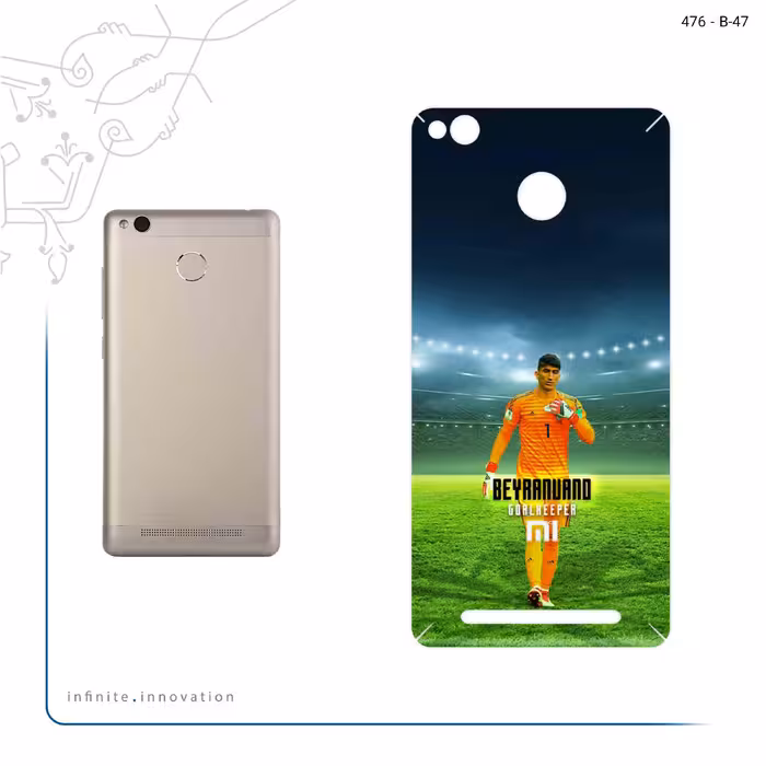 برچسب پوششی ماهوت مدل Alireza Beiranvand مناسب برای گوشی موبایل شیائومی Redmi 3 Pro