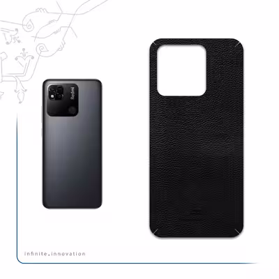 برچسب پوششی ماهوت مدل Black-Leather مناسب برای گوشی موبایل شیائومی Redmi 10A