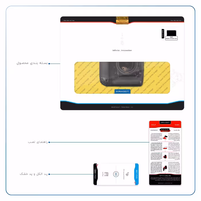 برچسب پوششی ماهوت مدل Nikon-Logo مناسب برای تبلت اپل iPad Pro 12.9 (GEN 3) 2018 A1983