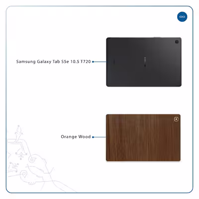 برچسب پوششی ماهوت مدل Orange-Wood مناسب برای تبلت سامسونگ Galaxy Tab S5e 10.5 2019 T720