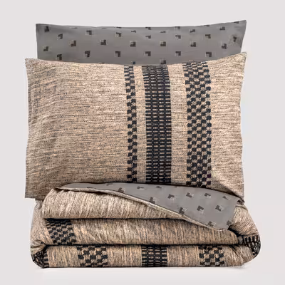 سرویس روتختی کاتن باکس مدل Toprak Arlo Kahve دو نفره 4 تکه